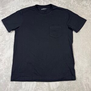 NWOT American Giant Mens Short Sleeve Pocket T Shirt Tee Black M Made in USA